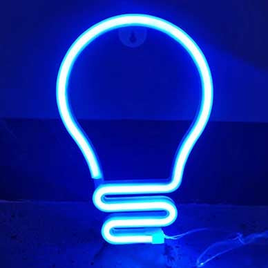 Lightbulb LED Neon Sign