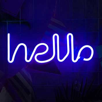 Hello LED Neon Light Sign