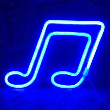 Music Note LED Neon Sign