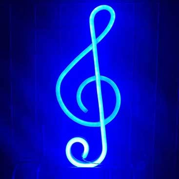 Treble Clef LED Neon Sign