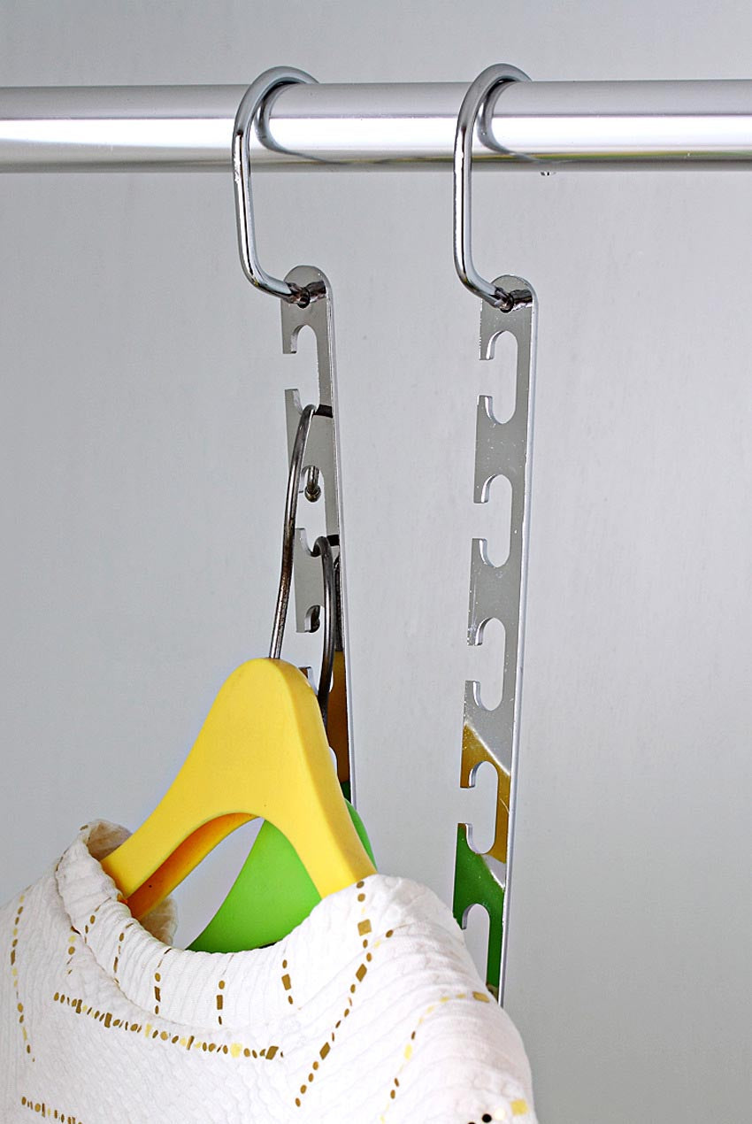 Collapsible Stackable Metal Hangers (2 pc)