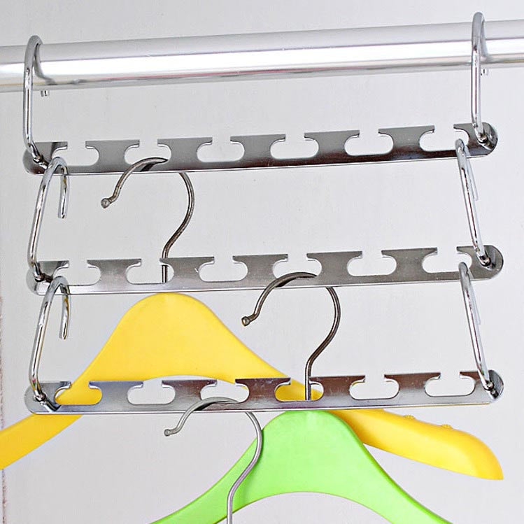 Collapsible Stackable Metal Hangers (2 pc)