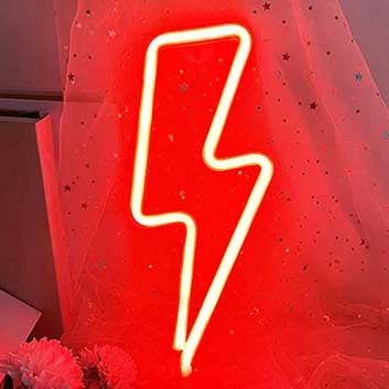 Lightning LED Neon Sign