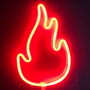 Fire LED Neon Sign