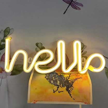 Hello LED Neon Light Sign