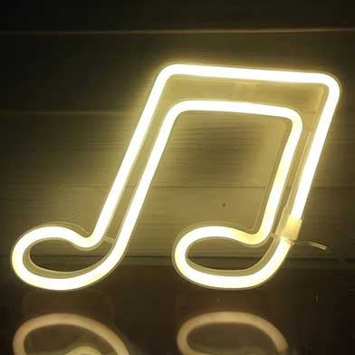 Music Note LED Neon Sign